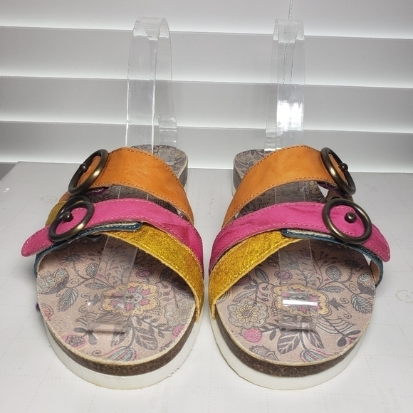 Think! Shik 3 Band Multi-color Open Toe Sandals - Picture 6 of 11